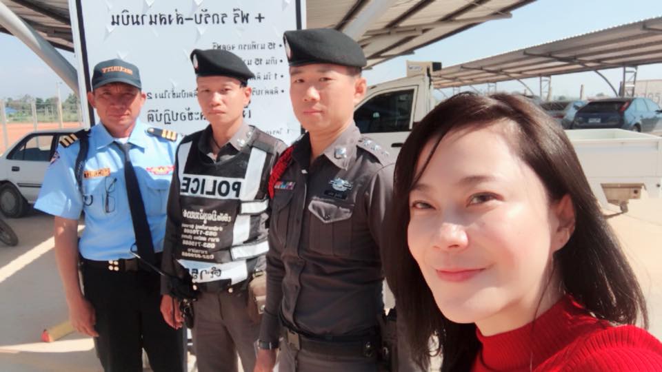 ท่านตำรวจสายตรวจ ที่คอยดูแลตลอด และ บ รปภ Future Group ที่ส่งคนที่มีคุณภาพมาคอยดูแล ลานจอดรถระยะยาว CEI Airport Parking by Bua Parking